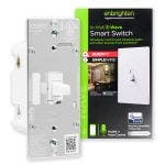 Enbrighten Z-Wave Plus In-Wall Smart Toggle Switch, 700 Series, White